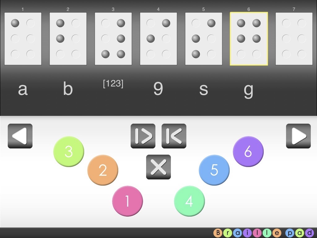 BraillePad screenshot 2
