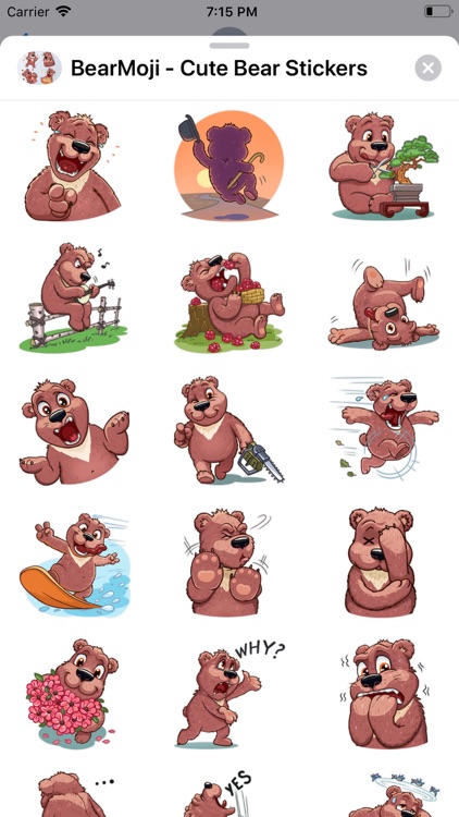 BearMoji - Cute Bear Stickers