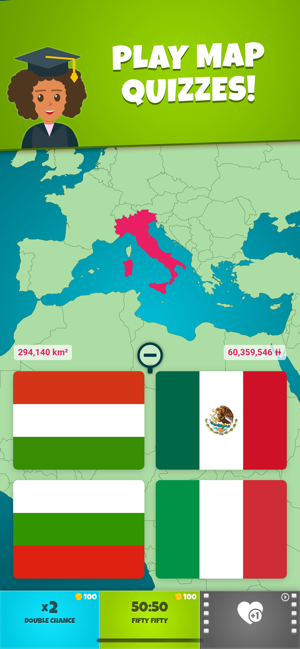 Flags 2: Map - Geography Quiz