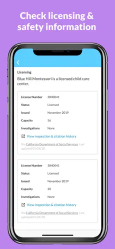 Screenshot 5 Winnie: Find Child Care Nearby iphone