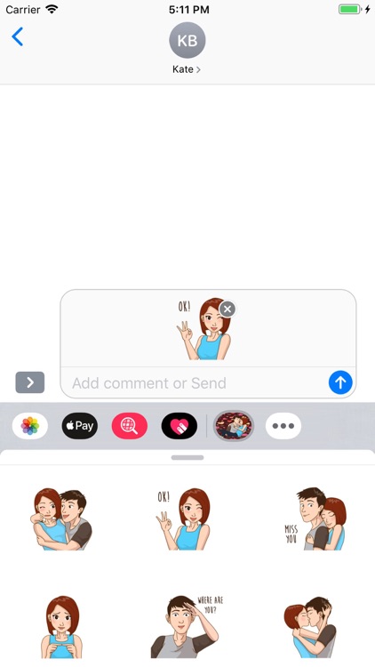 Romantic Couple Love Stickers screenshot-7