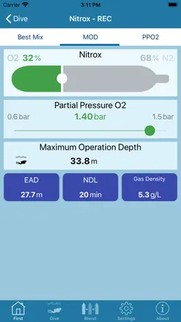 Game screenshot DiveSafe Nitrox apk
