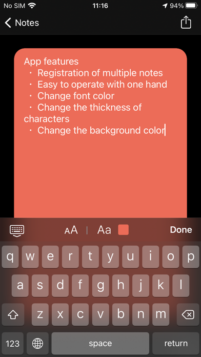Sticky Color Notes Widget screenshot 2