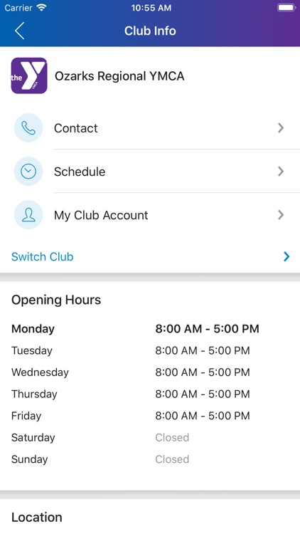 Ozarks Regional YMCA App