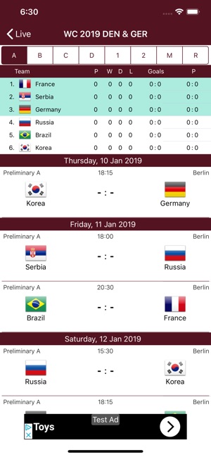 Handball WC 2019(圖2)-速報App