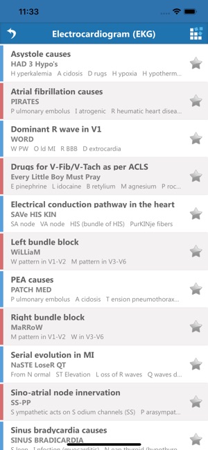 Cardiology Mnemonics(圖2)-速報App