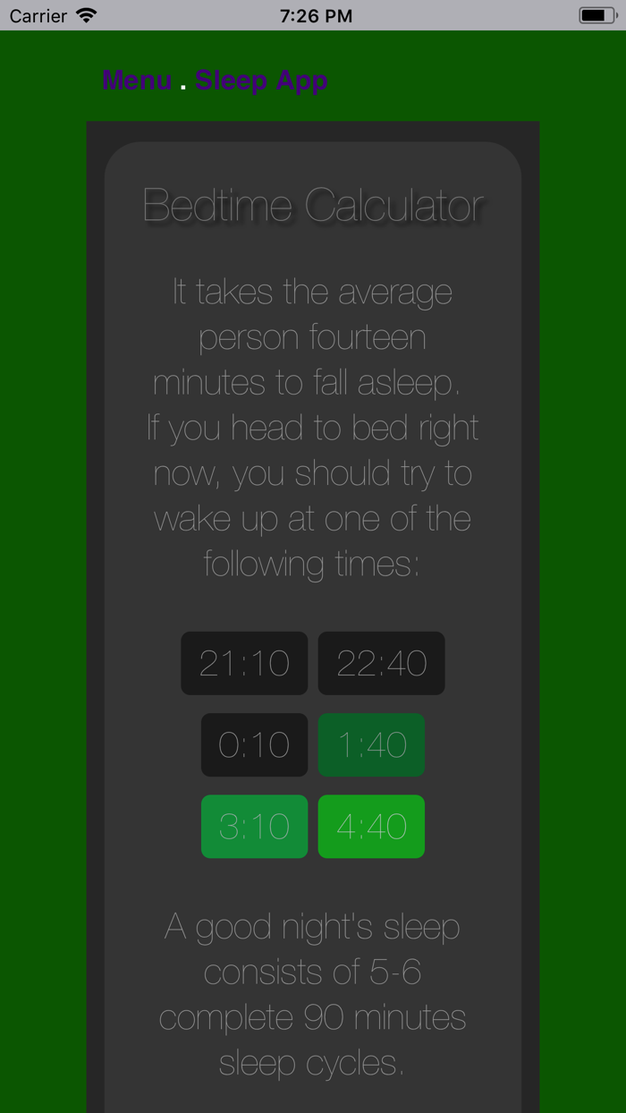 Sleep Better App - BA.net
