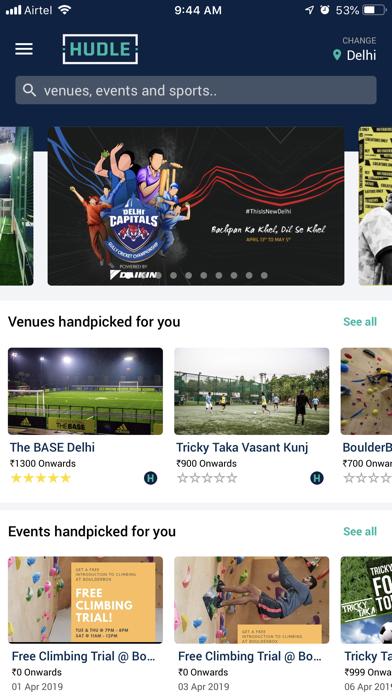 How to cancel & delete Hudle - Sports Venues & Events from iphone & ipad 2