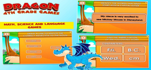 Dragons 4th Grade School Games(圖2)-速報App