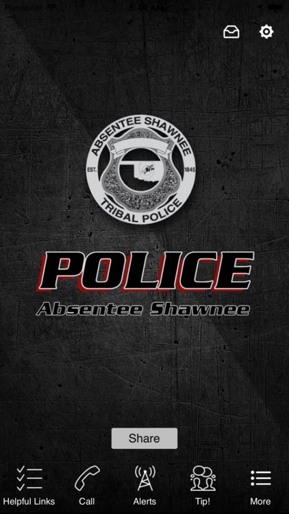Absentee Shawnee Tribal Police