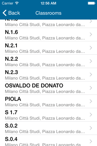 Polimi App screenshot 2