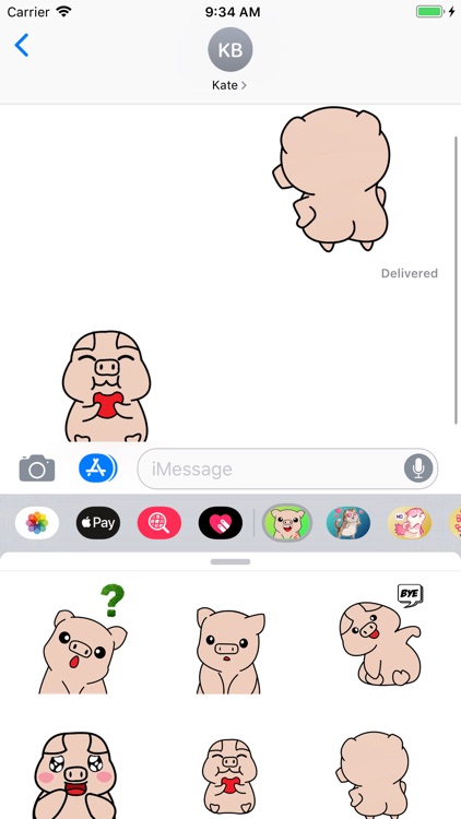 Cute Pig Sticker - dbl