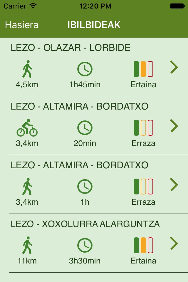 Lezoko Ibilbideak screenshot 2