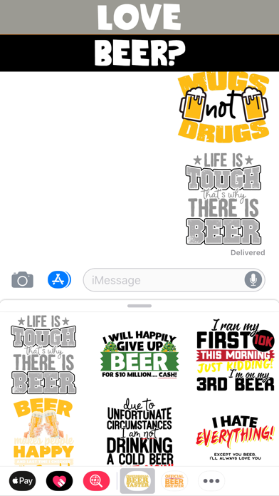 How to cancel & delete Funny Beer Stickers from iphone & ipad 1