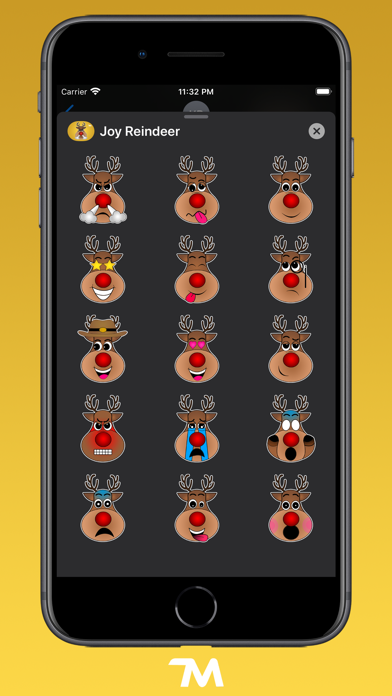 Joy Reindeer Stickers screenshot 3