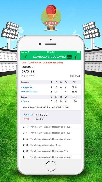 CricketScore: Live Match Score