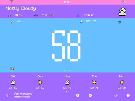 Pixel Weather - Forecast Screenshots