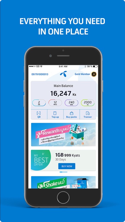 MyTelenor, Myanmar