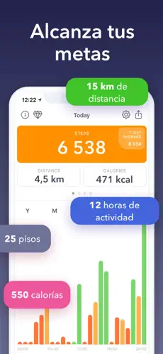 Imágen 2 Stepz Cuenta Pasos y Actividad iphone