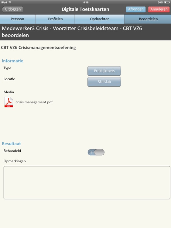 Digitale Toetskaarten App screenshot-3