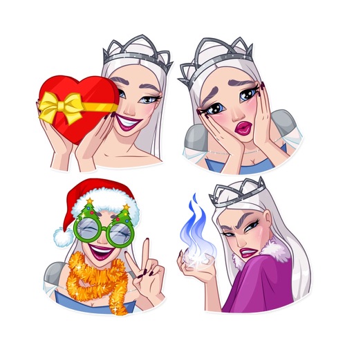 SnowQueenMoji - Stickers Pack icon