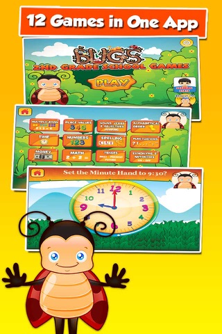 Bugs Second Grade Kids Games - náhled