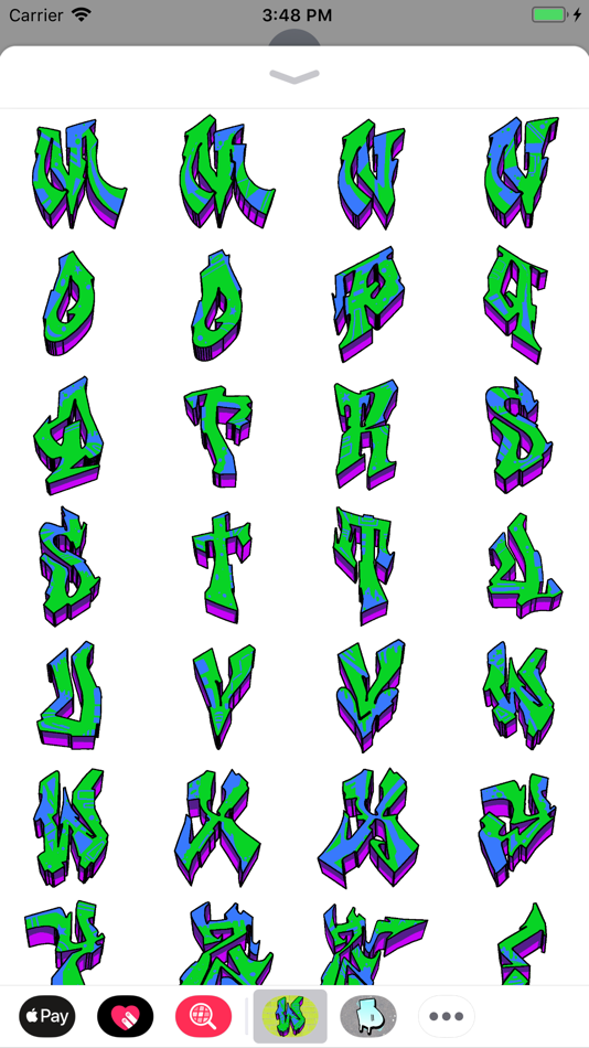 graffiti alphabet wildstyle a z 3d