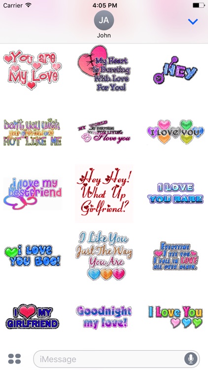 Girlfriend Boyfriend Stickers by Kruti Viradiya