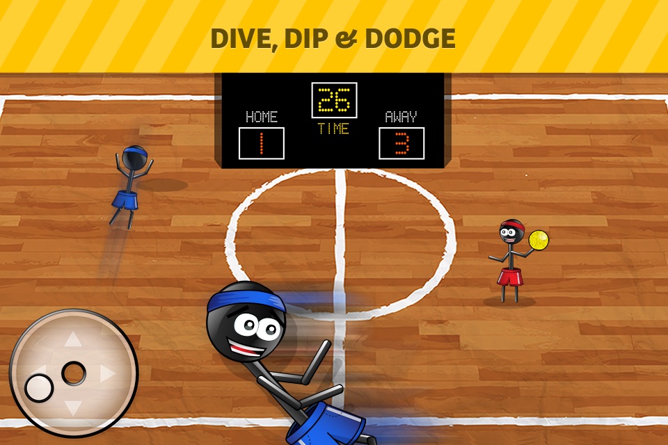 Stickman 1-on-1 Dodgeball screenshot 2