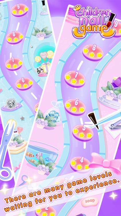 Children's nail game dress up screenshot-3