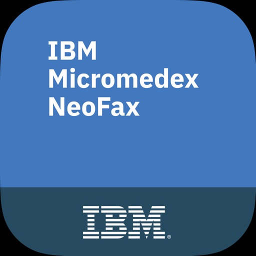 IBM Micromedex NeoFax iOS App