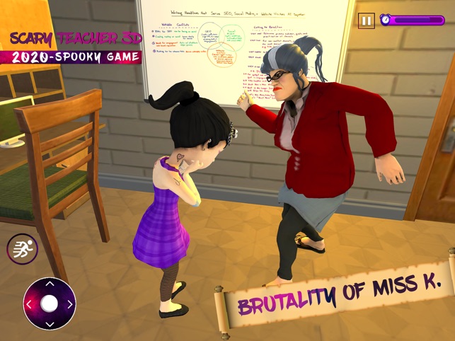 Evil Teacher Spooky 3D Game
