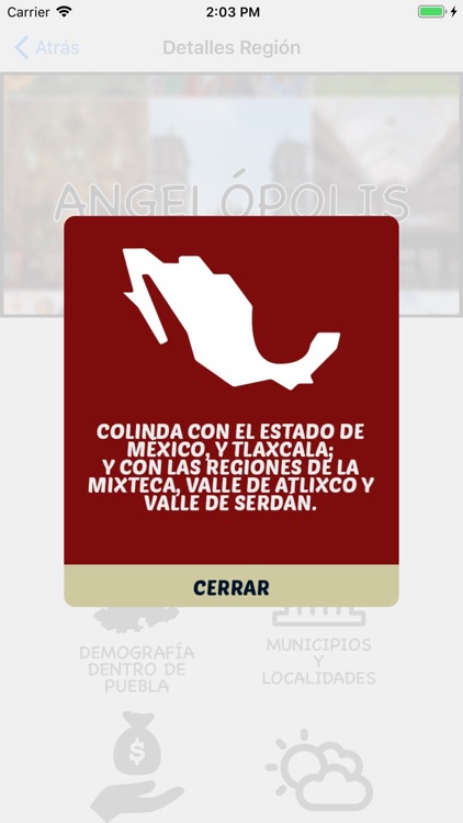 Regiones Puebla - para iPhone