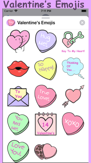 Valentine's Emojis(圖2)-速報App