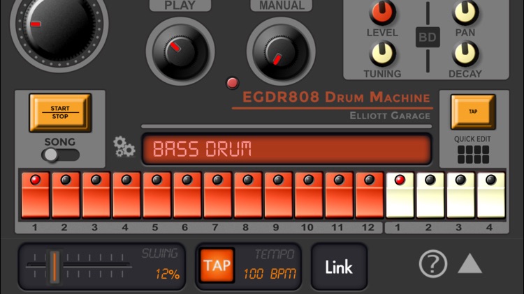EGDR808 Drum Machine HD screenshot-3