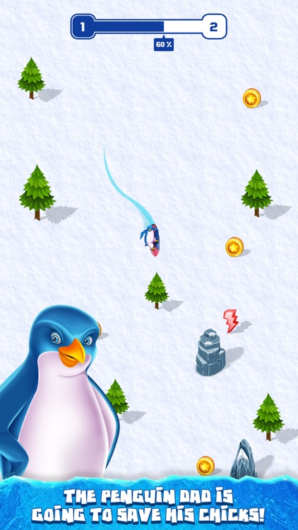 Penguin Snow Surfing screenshot-3