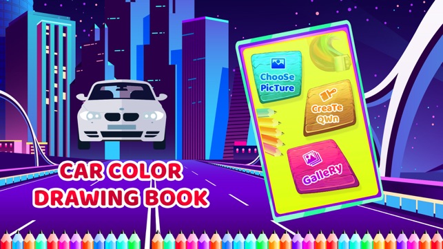 Car Colour Drawing Book(圖2)-速報App