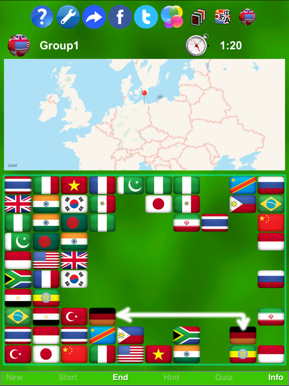 Flag Solitaire + Quiz screenshot 4