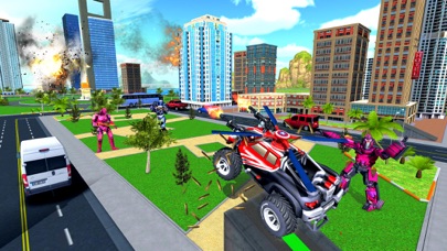 War Robots Flying Car Shooting screenshot 3