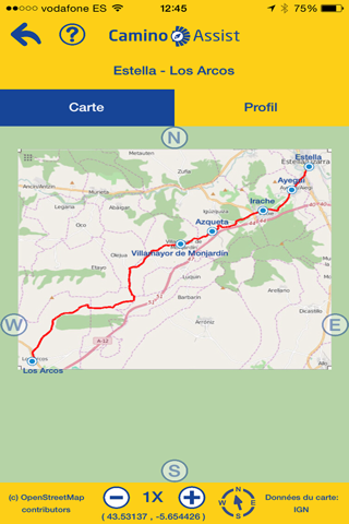 Camino Assist pilgrim Santiago screenshot 2