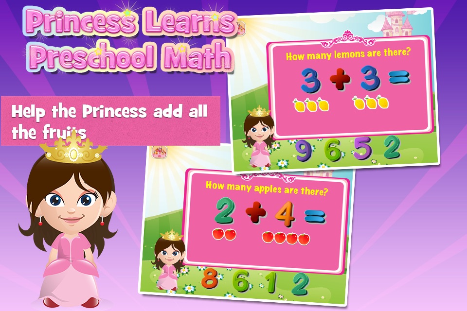 Princess Learns Math for Kids screenshot 2