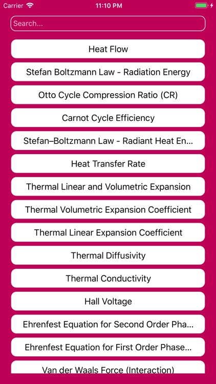 Thermodynamics Calculator