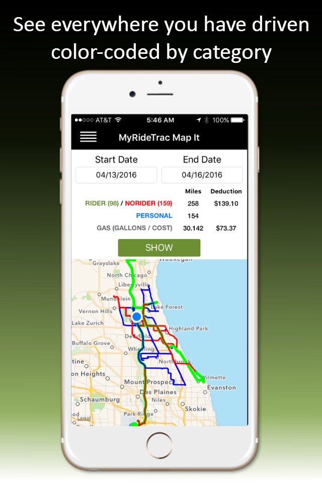 MyRideTrac Mileage Log screenshot 3