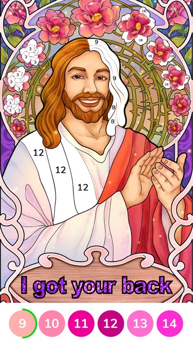 Bible Coloring Paint by Number screenshot 1