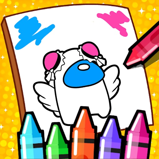 Coloring Book For Among Us iOS App