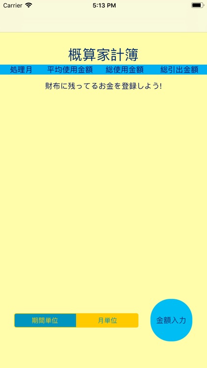 概算家計簿