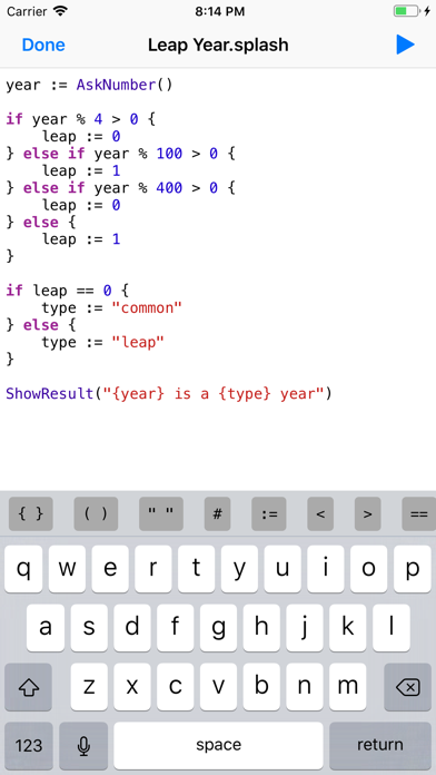 Splash - Programming Language screenshot 3