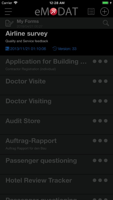 eMODAT Checklist screenshot 4
