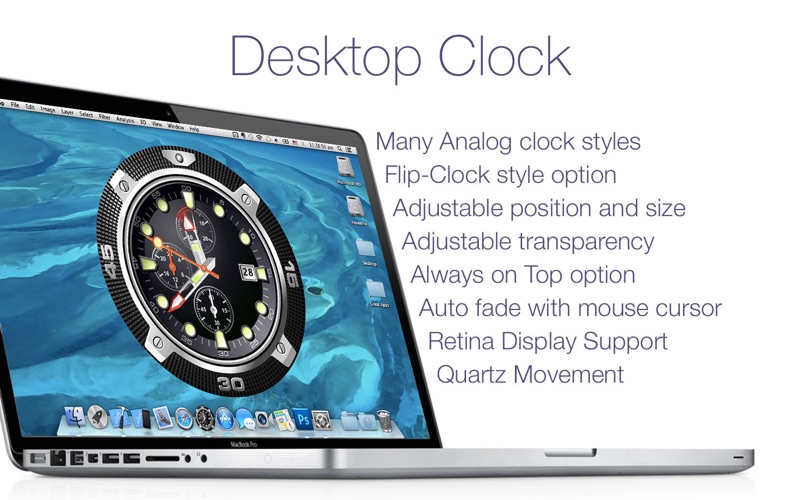 Desktop Clock + Screenshots