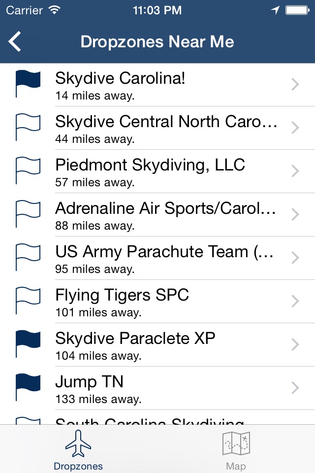 Dropzones-USPA Dropzone Finder screenshot 2